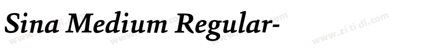 Sina Medium Regular字体转换